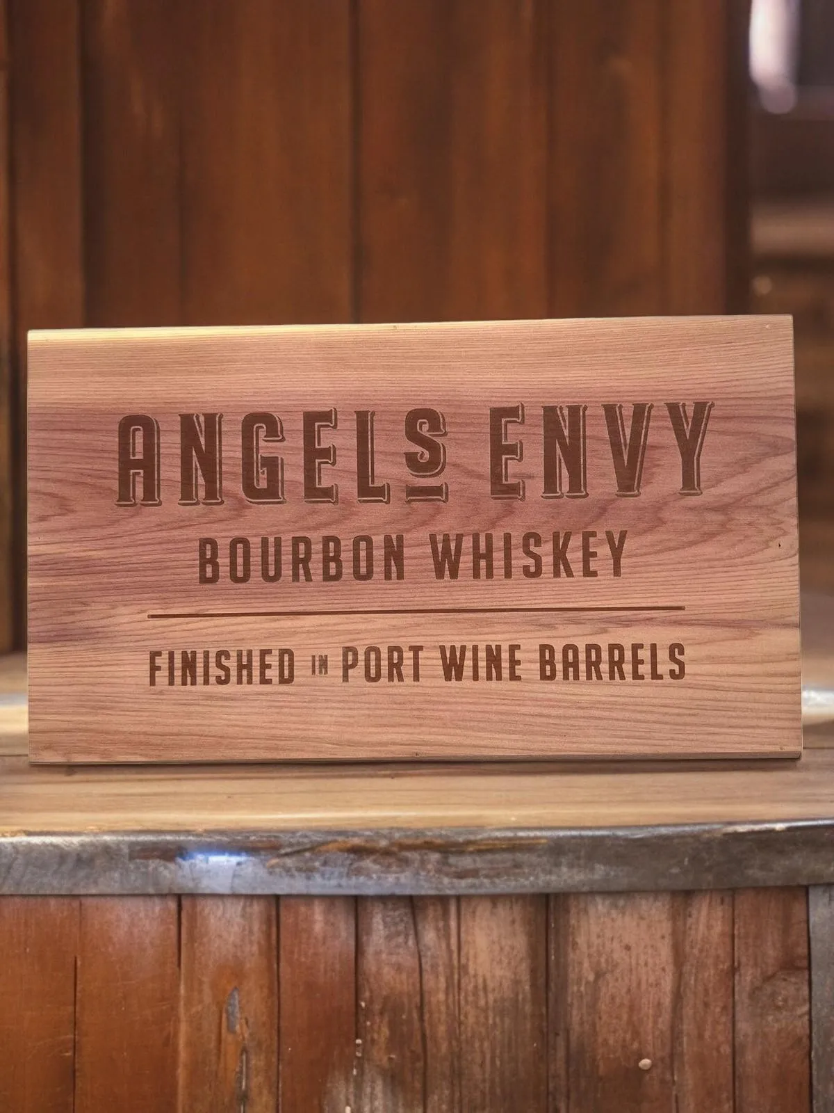 brown whiskey cigar box